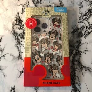 Disney Minnie Mouse Leopard Red Hearts‎ iPhone 15 Pro Max Phone Case New